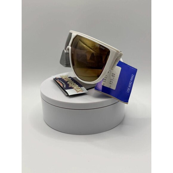 NWT Vintage Cebe Basic Sport Sunglasses | Model 1987 White with Cutouts France - Picture 5 of 10